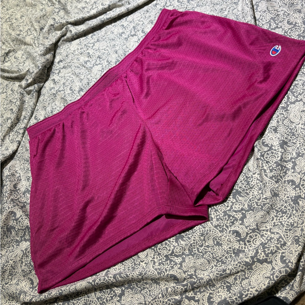 Champion Women's Magenta Athletic Shorts